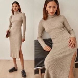 The Reformation Robin Cashmere Dress - Size Medium